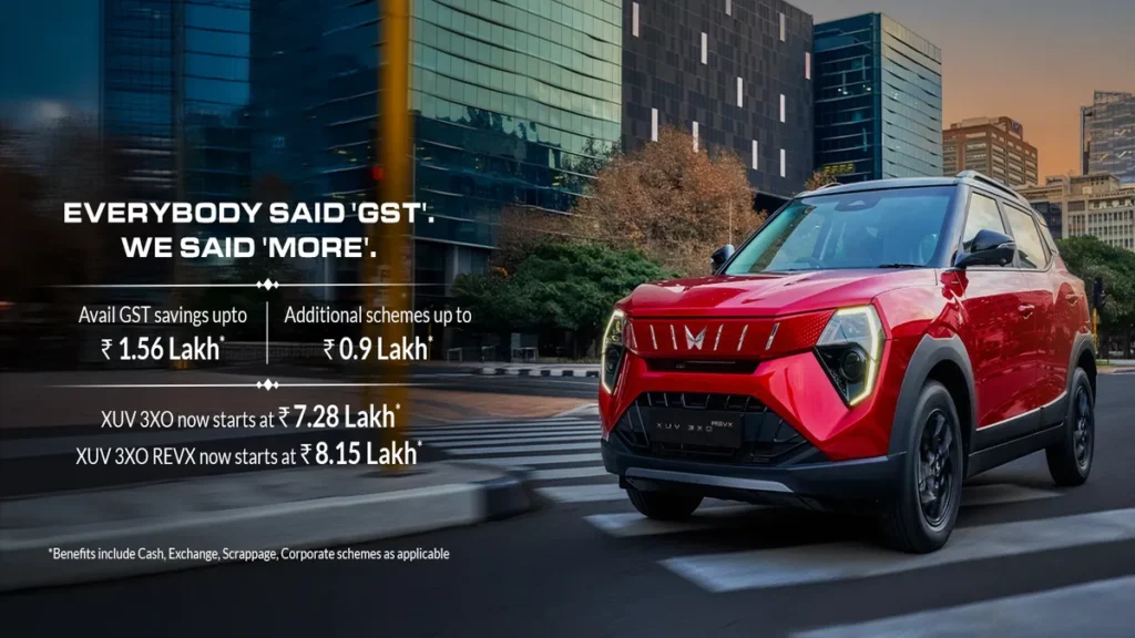Mahindra XUV3XO discounts offer September 2025