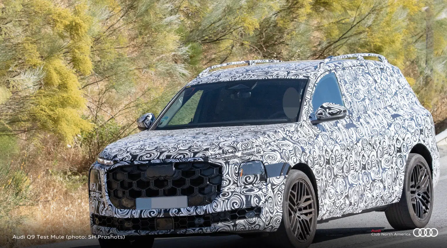 Audi Q9 prototype spied during testing (Audi Q9 spy test)