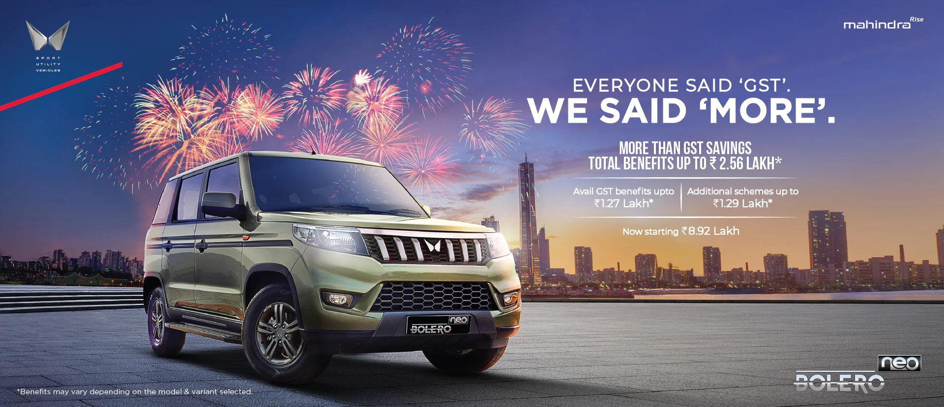 Mahindra Bolero Neo discounts September 2025 Navratri
