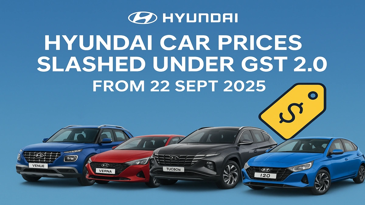 Top 7 Hyundai Car Prices Slashed Under GST 2.0 – Massive Savings up to ₹2.4 Lakh