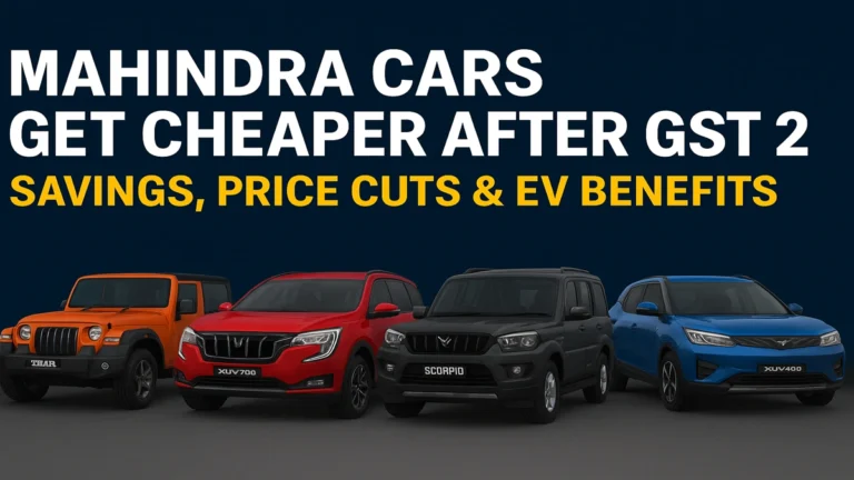 Mahindra SUVs Now Cheaper