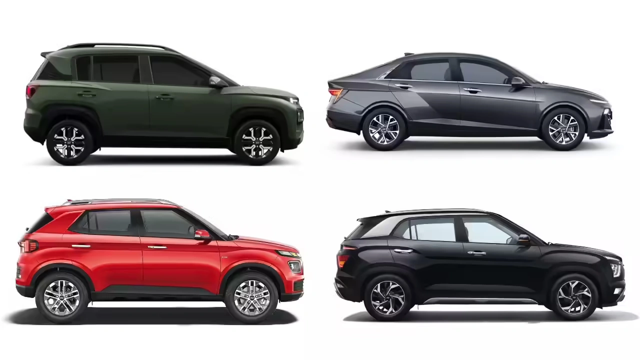 Hyundai September 2025 sales chart — Creta, Venue, SUV share growth