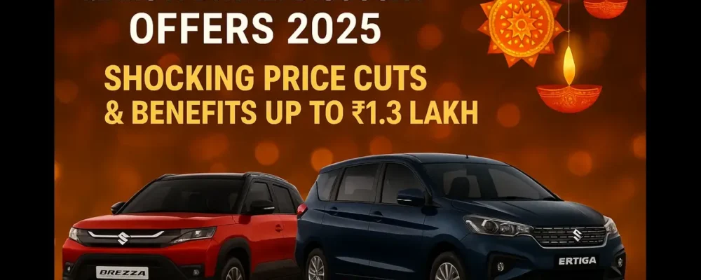 Maruti Diwali Discount Offers 2025: Shocking Price Cuts & Benefits Up to ₹1.3 Lakh This Festive Season!