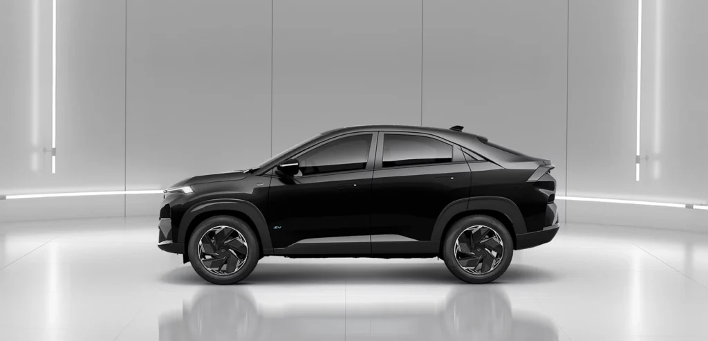 Showroom banner advertising Tata EV discounts October 2025