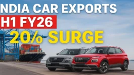 India car exports H1 FY26 containers at port