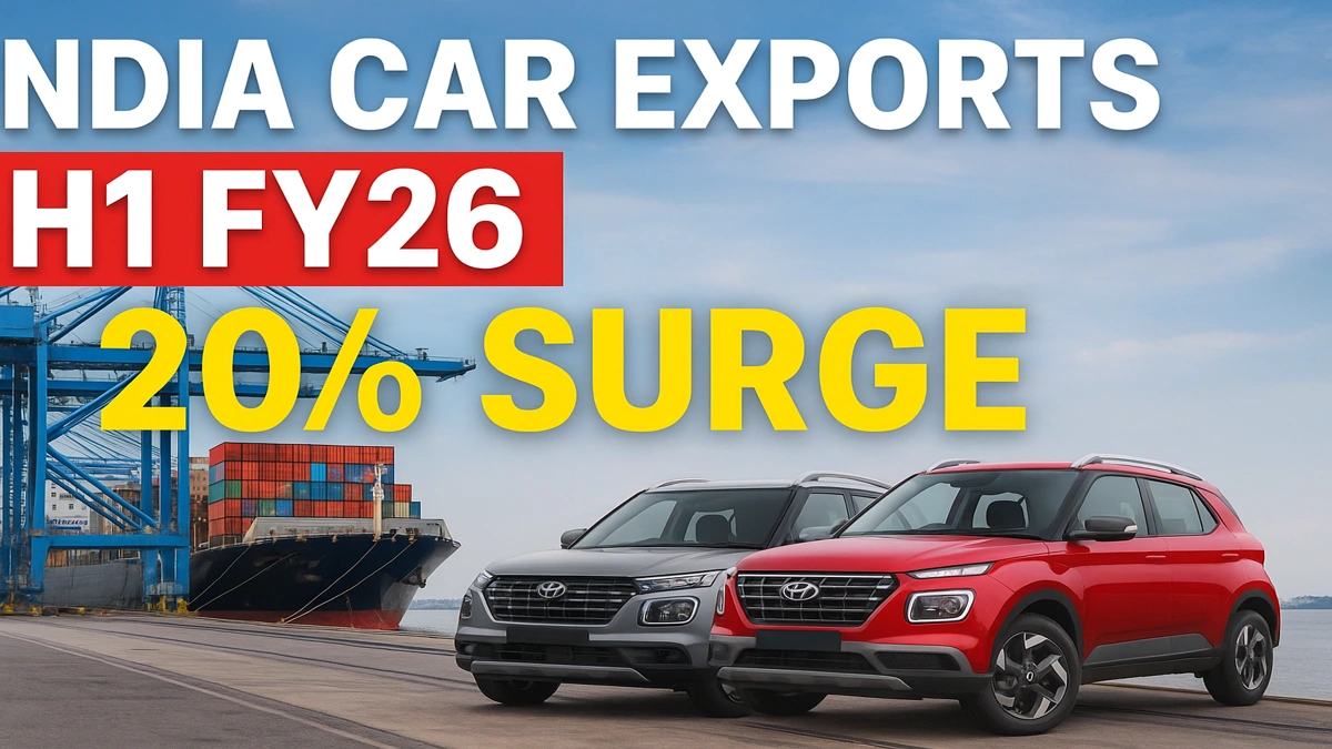 India car exports H1 FY26 containers at port