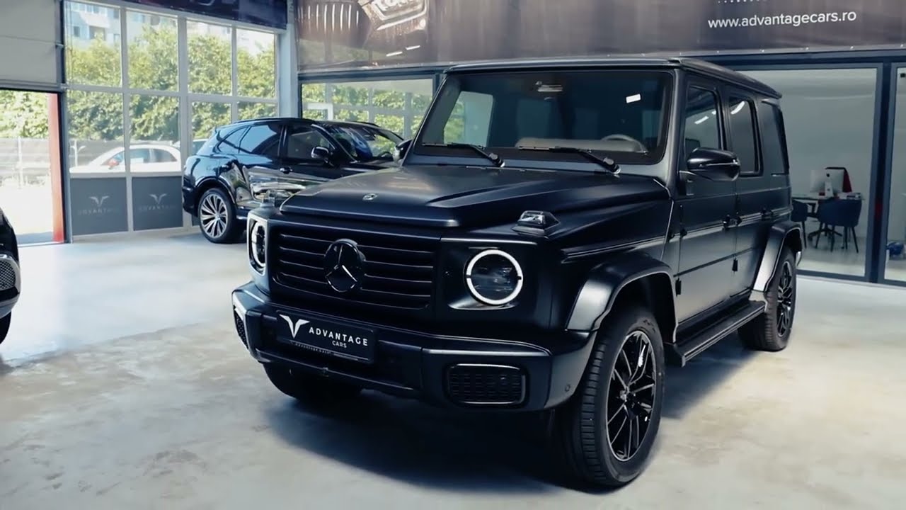 Mercedes-Benz G450d India front view in showroom