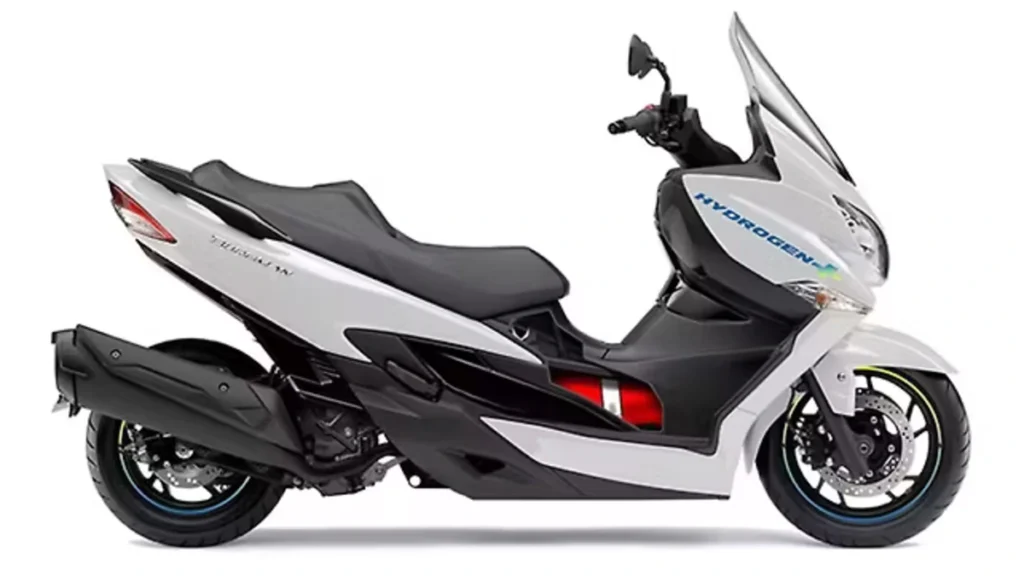 Suzuki Burgman hydrogen scooter prototype displayed at Japan Mobility Show