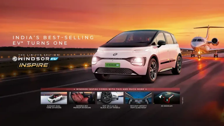 MG Motor 1 Lakh EV Sales in India