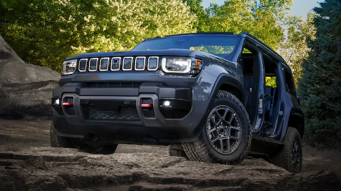 Jeep Recon electric SUV rugged off-road exterior