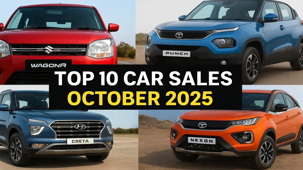 Top 10 Car Sales in October 2025