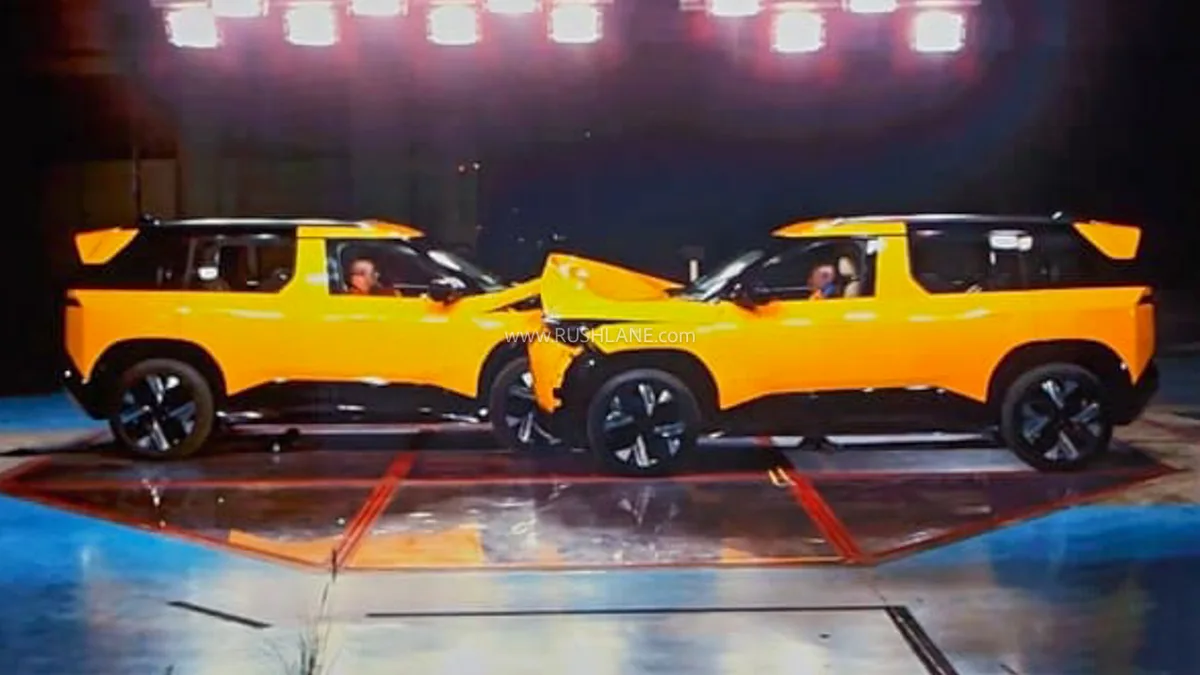 Tata Sierra Crash Test Reveals Head-On Car-to-Car Collision — A First for Indian Automakers